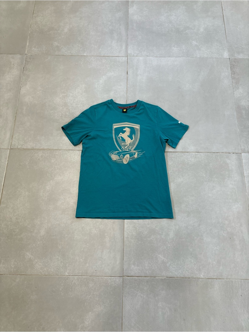 Puma Teal Short Sleeve Graphic Men’s T-Shirt